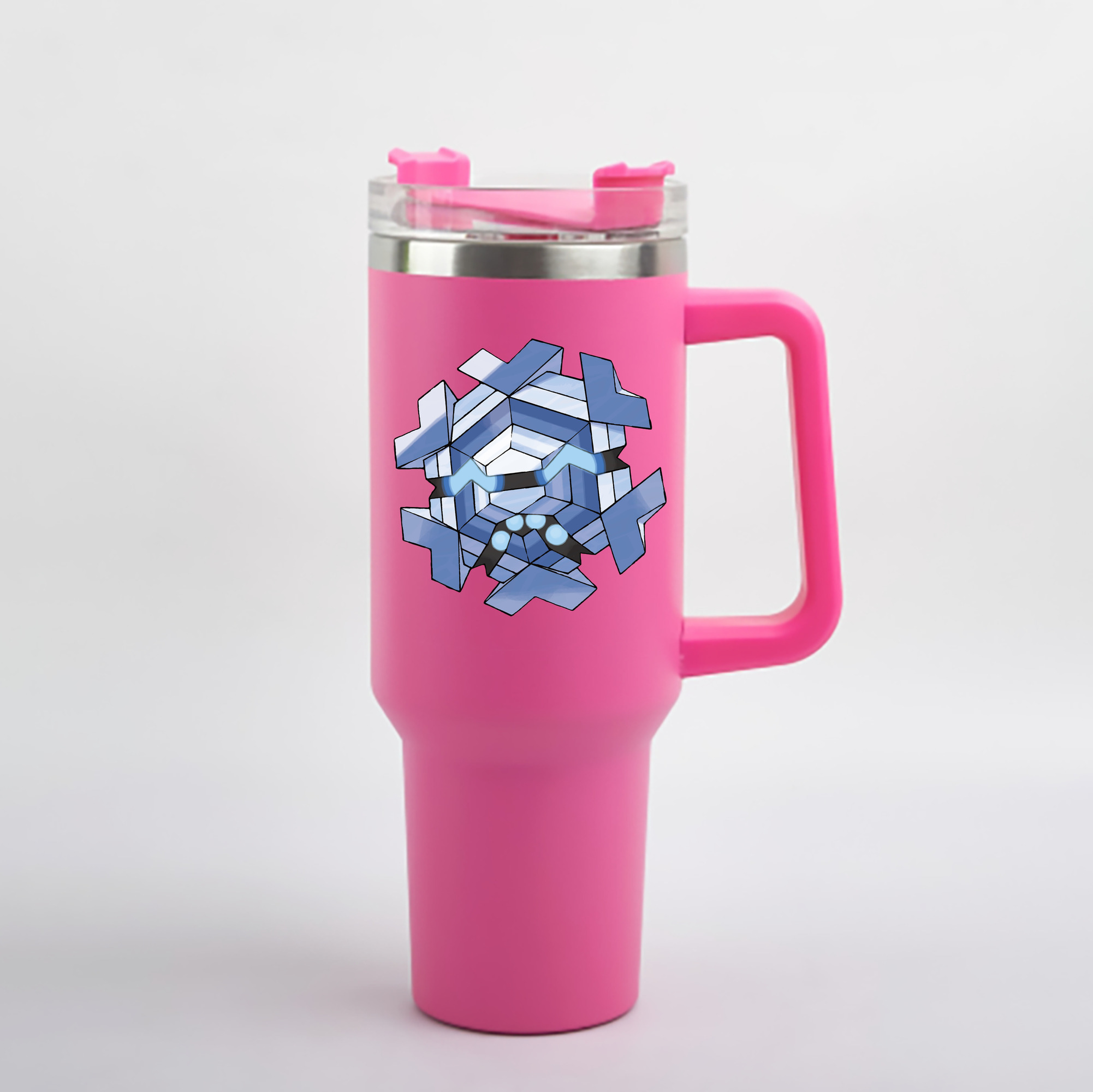 （画像用） ポケットモンスター Pokémon 1200mL車用タンブラー - クリスタルステッカー（プラスチックストロー付き）